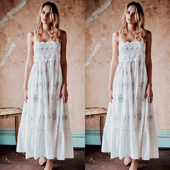 Love Sam Dresses & Skirts - Anthropologie x Love Sam Fantine Lace Maxi Dress